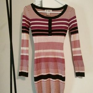 "Say What?" Bodycon red, black, white dress